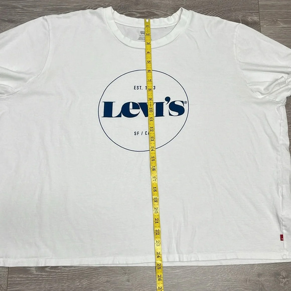 Levi’s White Varsity Circle Logo Short Sleeve Crewneck T-Shirt 3X - Picture 8 of 14